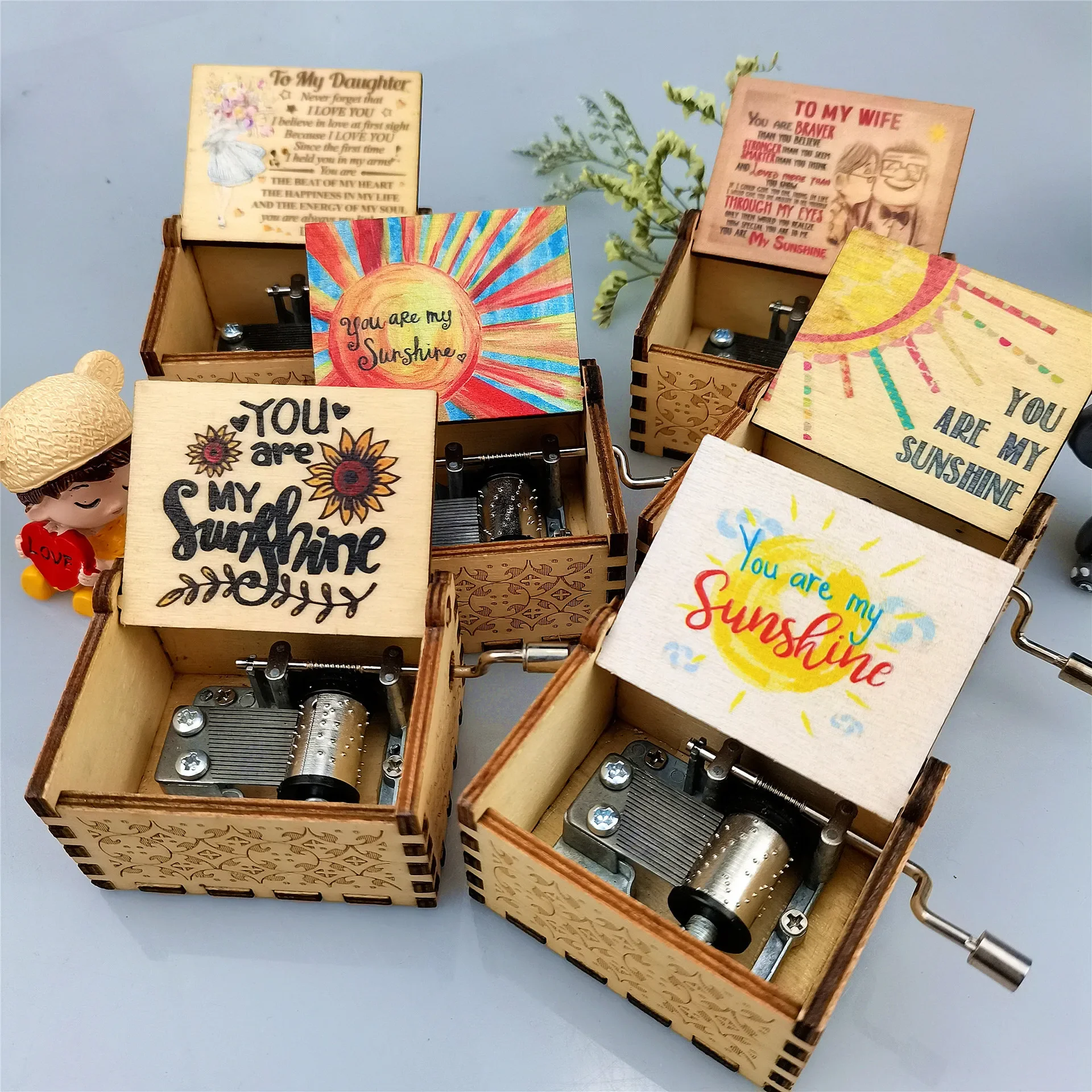 Musical Instrument Cajon - You Are My Sunshine carillon stampa