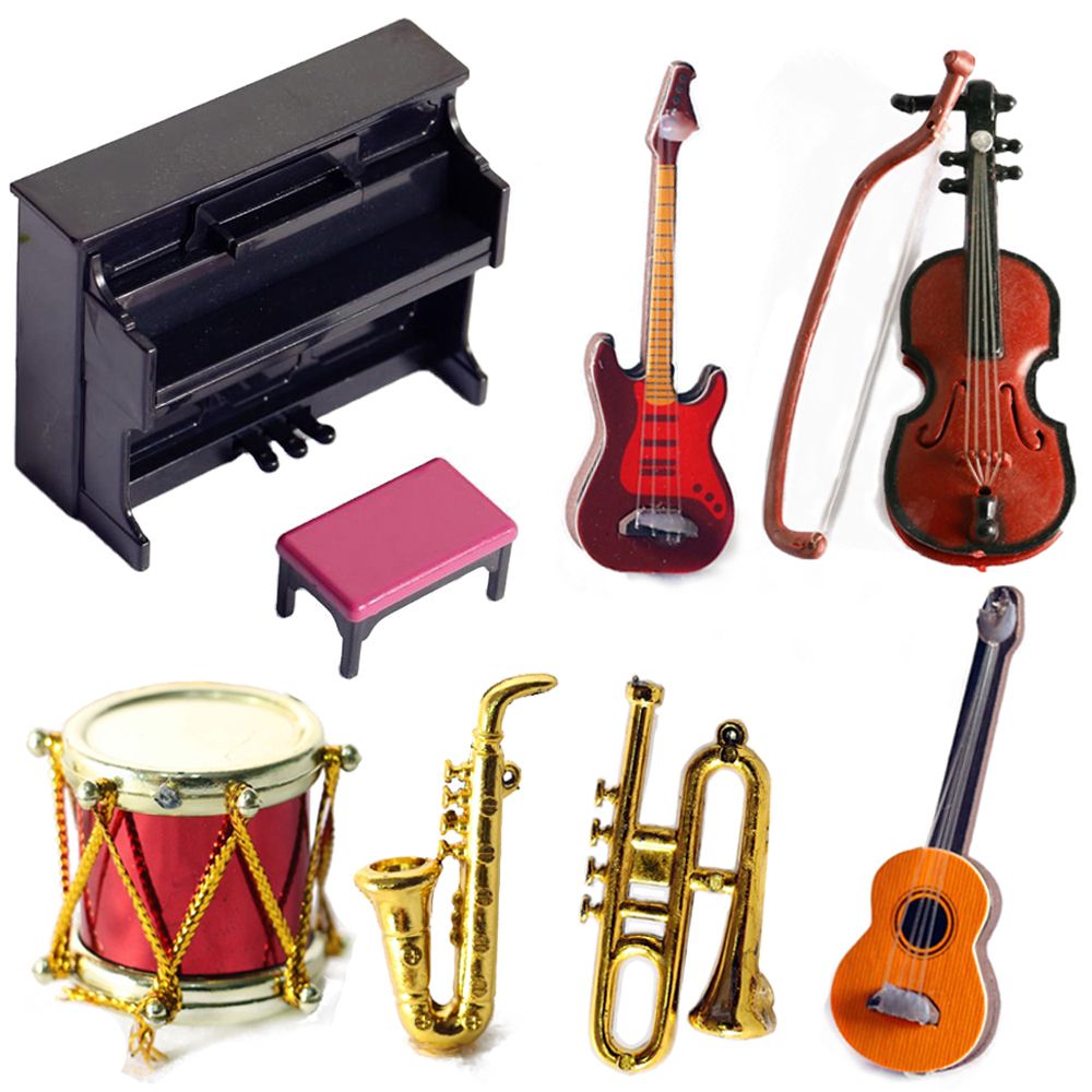 Musical Instrument Saxophone - Strumenti musicali per bambole in miniatura