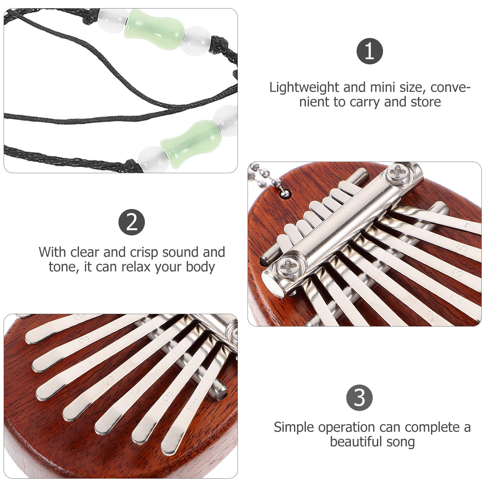 Set Kalimba Mini a 8 Tasti, Pi - Musical Instrument Percussion recensione e prezzo