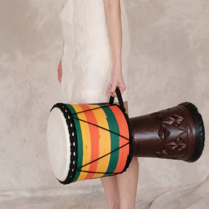 Tamburo africano in mogano Dje - Musical Instrument Percussion recensione e prezzo