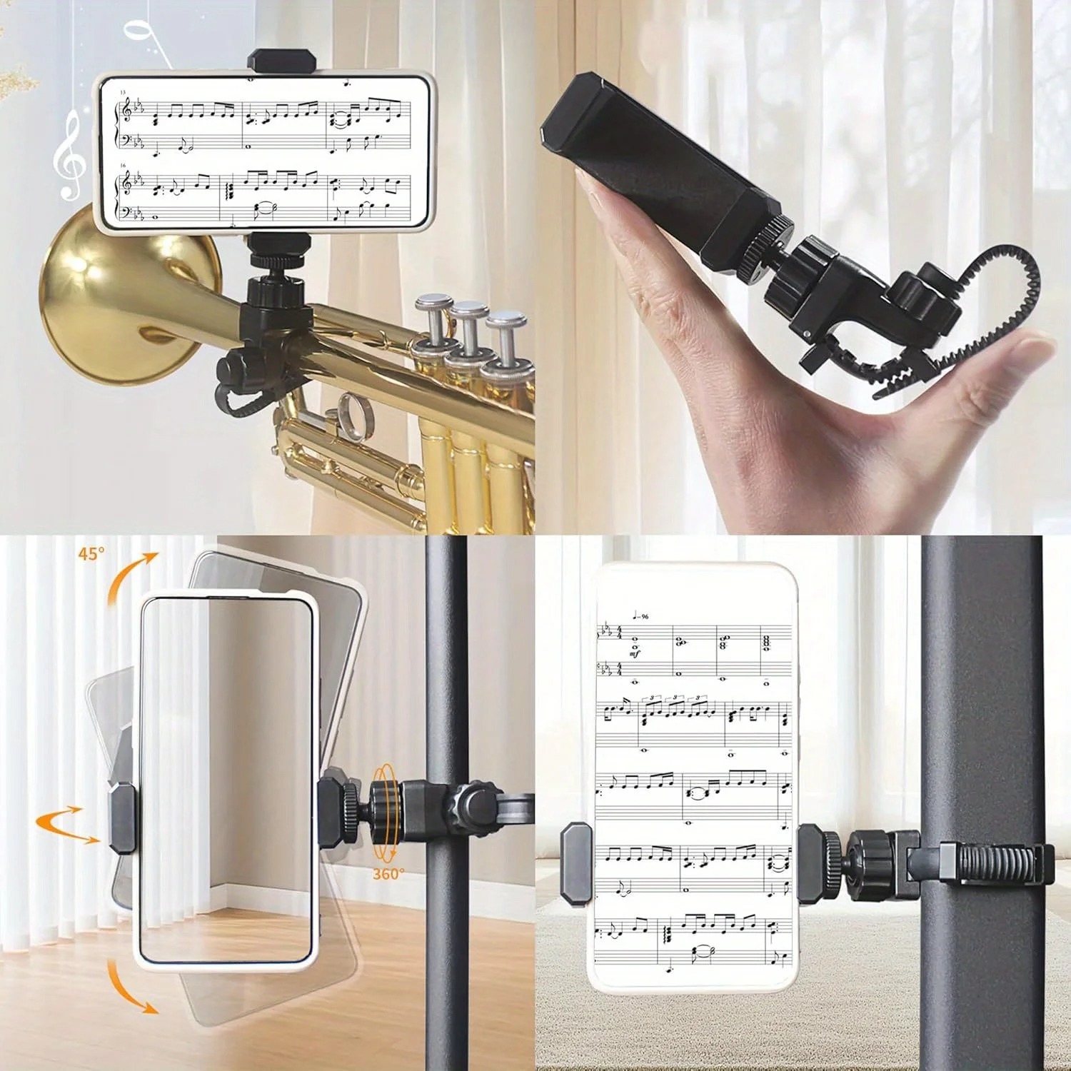 Supporto per Telefono a Clip i - Musical Instrument Saxophone recensione e prezzo