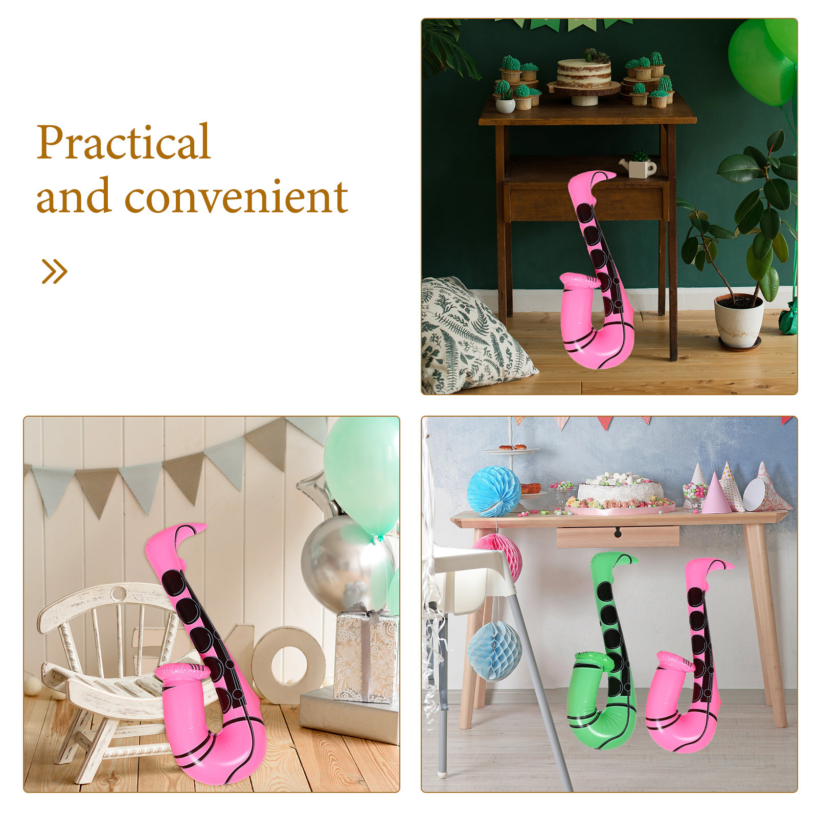 4 Pezzi di Sassofoni Gonfiabil - Musical Instrument You Blow recensione e prezzo